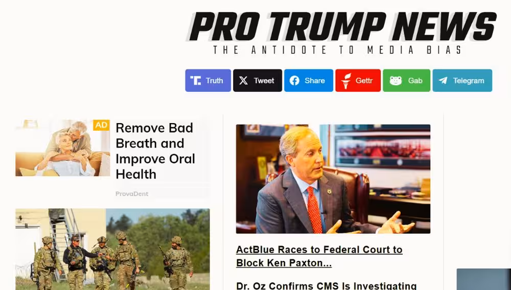 ProTrumpNews Net Original Title: Navigating Modern Political Media